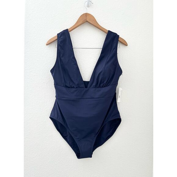 Andie Swim the Mykonos One Piece in Navy L NWT - Picture 3 of 7